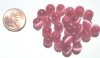 25 8mm Dark Pink Fiber Optic
